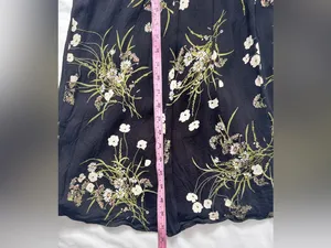 Reformation Kourtney Veuve Floral Midi Dress Black Petite 4P Tie Strap Slit thumbnail 12