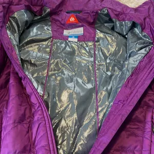 Columbia Omni Heat Coat Color Purple Size L EUC thumbnail 6