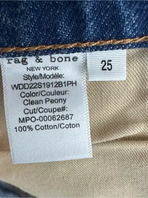 Rag & Bone Dre Low Rise Denim Size 25 Raw Hem Cutoff Shorts thumbnail 7