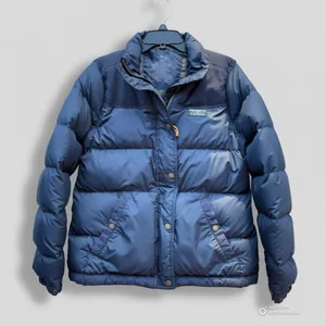 LL Bean Mountain Classic Down Tech Jacket Women's Navy Blue S Puffer Winter Coat thumbnail 3