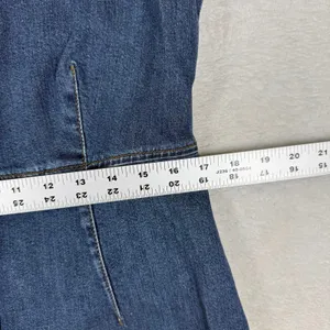 Reformation Jeans Arizona Dress Severn Blue Denim Mini Button Front Size 12 thumbnail 6