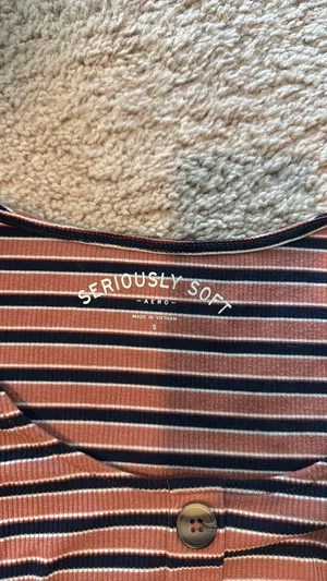 Aeropostale Stripe Crop Top thumbnail 2