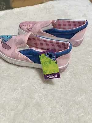 Disney stitch and angel slip on sneakers size 7.5 thumbnail 4