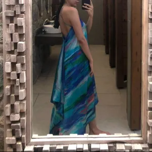 flowy and silky dress Blue Size XS thumbnail 2