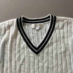 Sugar Moon cable knit sweater vest thumbnail 5