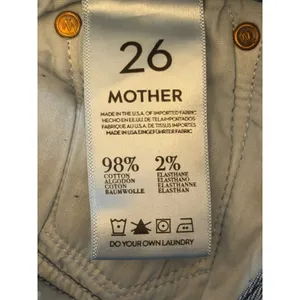 Mother The Looker Hillbilly Heart Skinny Jeans Low Rise Fray Hem‎ USA Size 26 thumbnail 3