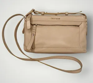 Cole Haan Beige Leather Crossbody Handbag thumbnail 1