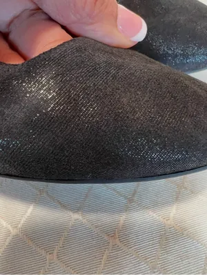 Nine West Black Suede Ballet Flats: Size 7.5 thumbnail 3