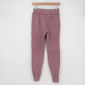 Bixby Nomad Womens Cargo Jogger Pants Dusty Rose Mauve Cotton Blend Size L 12-14 thumbnail 4