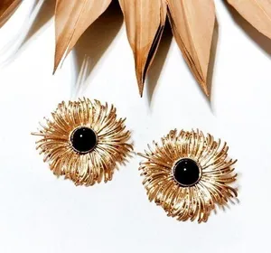 Flower statement earrings #719 thumbnail 1