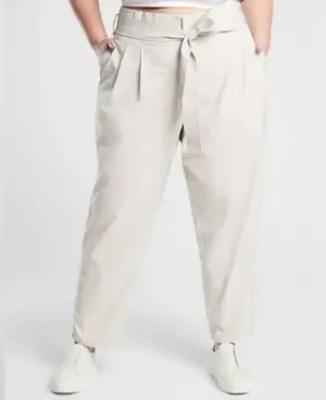 Athleta Skyline Pant II Womens 18 High Rise Paperbag Waist Straight Fit Slim thumbnail 2