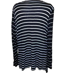 a.n.a Black & White Lightweight Striped Cardigan L thumbnail 2