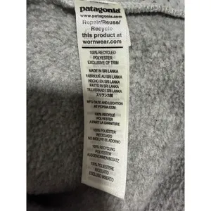 Patagonia Retro Pile Marsupial Fleece Pullover Salt Gray Women's‎ Size XS thumbnail 11