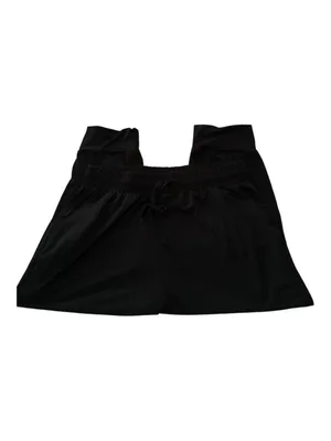 NWT Just Be Women’s Black Fleece Wide Leg, Pockets, ElasticWaist Sweatpants thumbnail 4