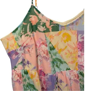 NWT Lane Bryant Patchwork‎ Floral Sleeveless V-Neck Tiered Maxi Dress 16 thumbnail 9