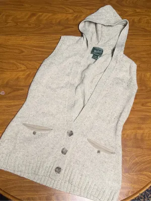 Woolrich Wool Knit Sweater cardigan Vest with Pockets and Buttons medium thumbnail 1