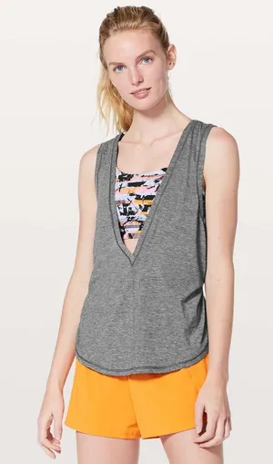 Lululemon Women’s Victory Lap Tank Top in Heathered Black 10 thumbnail 1