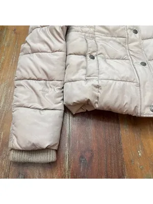 Abercrombie & Fitch Beige Puffer Jacket Womens XS thumbnail 3