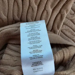 4th & Reckless NWOT 49Y Mocha Tan Cable Knit‎ Maxi Dress Long Sleeve Side Slit M thumbnail 7
