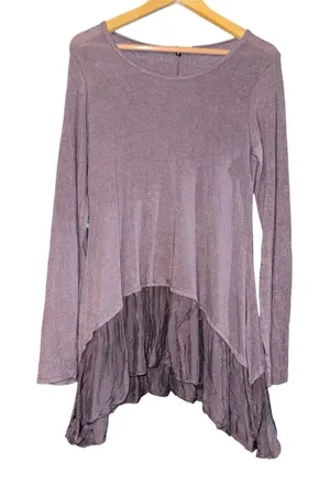 Tempo Paris Long Sleeve Fairy Top Medium Whimsical Boho Grunge Ballet Lagenlook‎ thumbnail 1