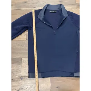 Under Armour Navy Gray Accent Quilted Quarter‑Zip Sweatshirt Size S thumbnail 6