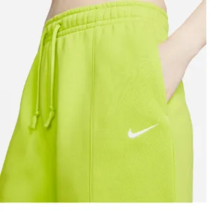 NWT NIKE WOMEN'S ESSENTIAL FLEECE SHORT ATOMIC GREEN Medium Pull On thumbnail 3