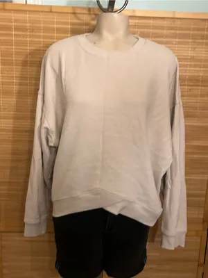 Calvin Klein Performance light tan crewneck long sleeve sweatshirt woman’s L thumbnail 1