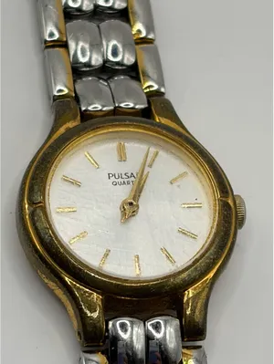 Pulsar V810 0760‎ Quartz Movement Japan Base Metal Stainless Steel Back Watch thumbnail 1