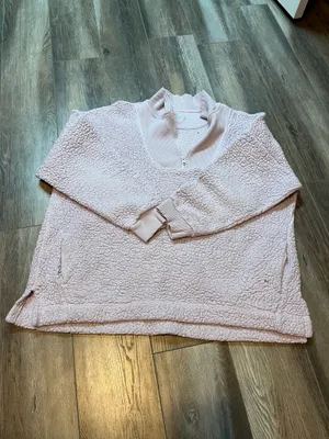 Aerie Lavender Sherpa Quarter Zip thumbnail 3