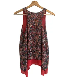 Xhilaration Womens Y2K Fairy Floral Top Sz M Sleeveless Cottage Boho Feminine thumbnail 5