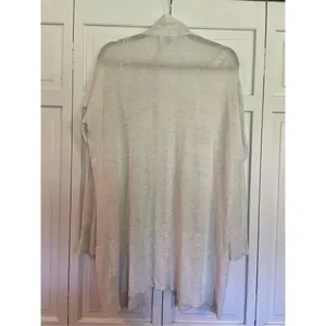 Jana ribbed oatmeal long open cardigan size m White Size M thumbnail 5