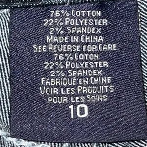 Rhythm In Blues Jeans Womens 10 Blue Denim Capri Rolled Hem Mid Rise Bling‎ Y2K thumbnail 9