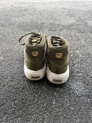 Puma Women’s Size 8 Olive Green High Top Platform Sneakers thumbnail 6