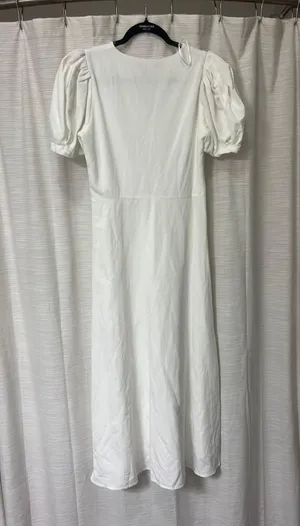 ZARA White Midi Dress thumbnail 2