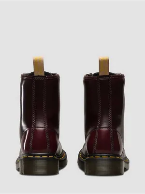 Dr Martens vegan 1460 cherry red Cambridge brush OG lace up unisex boots thumbnail 7