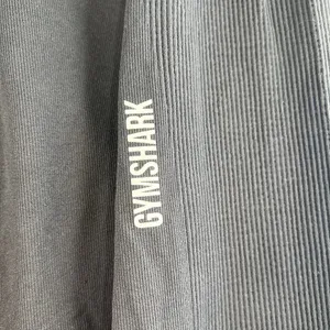 Gymshark L Large Joggers Pause‎ Black Baggy Elastic Waist Ribbed Oversized Relax thumbnail 4