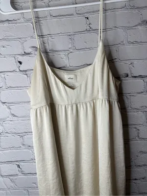 Wilfred Cream Spaghetti-Strap Summer Dress size medium thumbnail 4