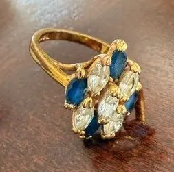 14KH Stone Ring Size 8 thumbnail 1