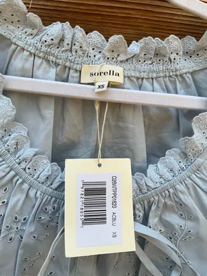 Sorella Light Blue Size XS Shelby Sleeveless Cropped Blouse Top Few Moda thumbnail 10