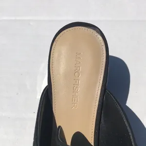 Marc Fisher‎ Frima Suede Buckle Mules thumbnail 2