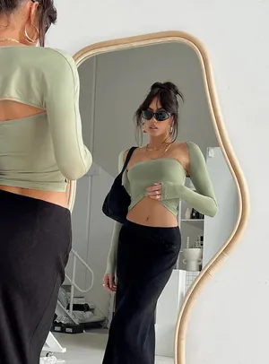 Princess Polly Moran Two Piece Bolero Set Sage thumbnail 3