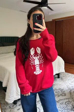 Red Lobster Sweater Size XS thumbnail 1