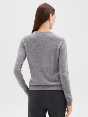 Theory Crewneck Sweater in Feather Cashmere thumbnail 4