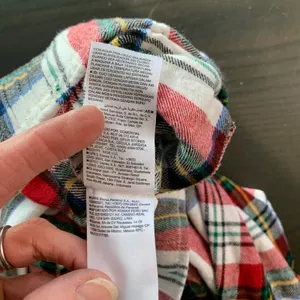 Old Navy Flannel Jogger White Tartan‎ Plaid Pajama Pants Small Match the Fam thumbnail 7