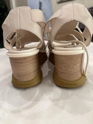 Sorel Cream Leather Joanie Sandals thumbnail 5