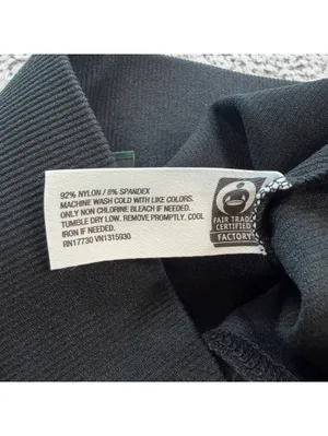 Wild Fable Black Ribbed Split HemcFlare Pants Women XS High Rise Stretch thumbnail 6