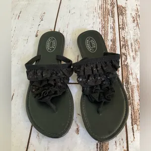 Steve Madden‎ Lola Fabric Ruffle Sandals thumbnail 7