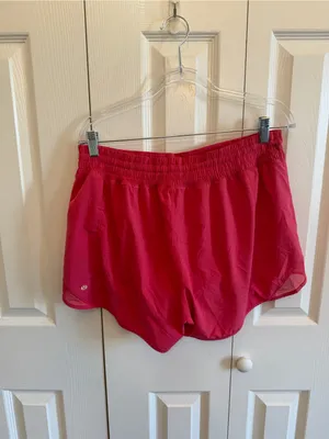 Lululemon Hotty Hot High-Rise Lined Short 4" Lip Gloss Running Athletic Size 14 thumbnail 5