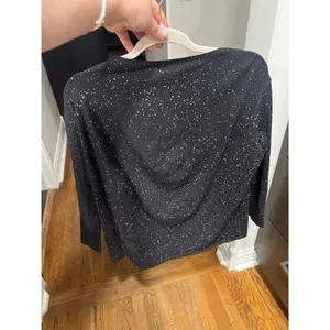 Lululemon‎ black speckled back in action long sleeve women's 10 thumbnail 3