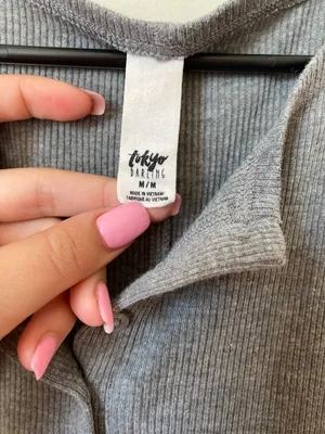 grey ribbed bodycon dress Size M thumbnail 4